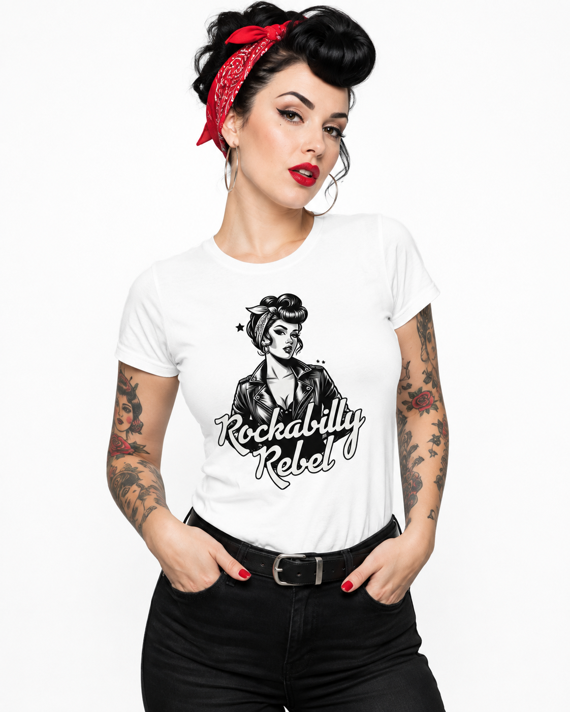 Rockabilly Rebel - Ladies T-Shirt