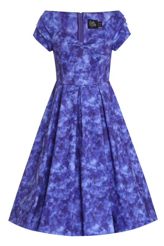 Purple Watercolor Lily Kleid
