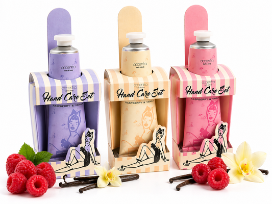 Retro Hand Care Set Himbeere & Vanille