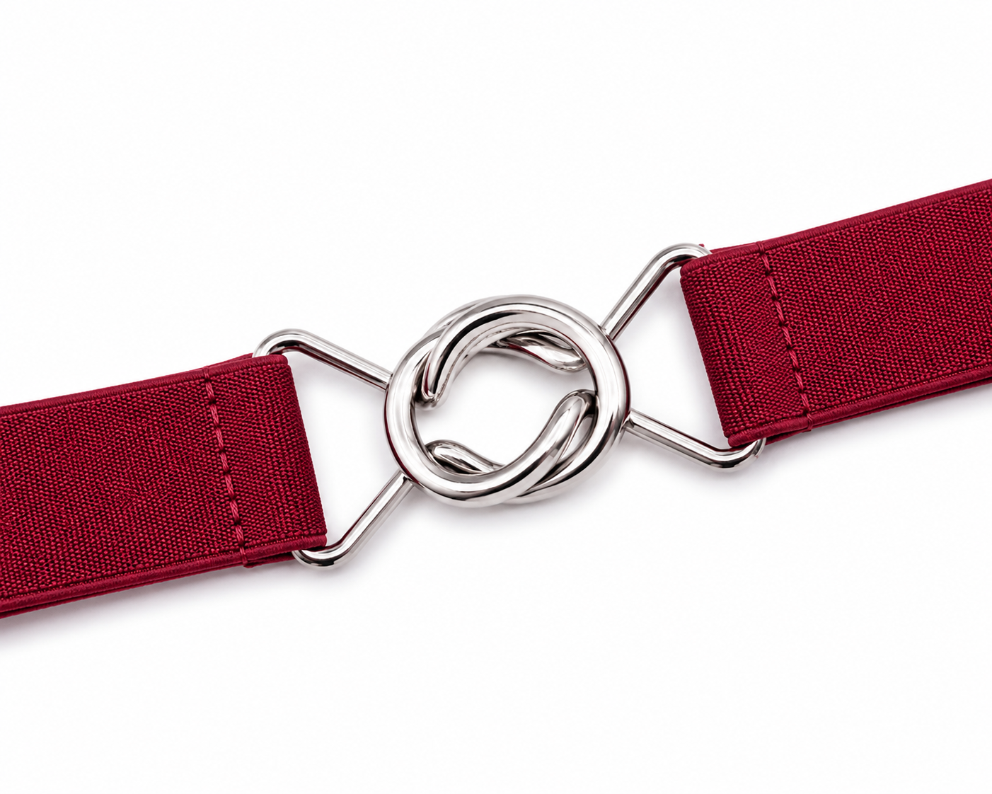 Macha Belt - schmaler Strechgürtel in burgundy