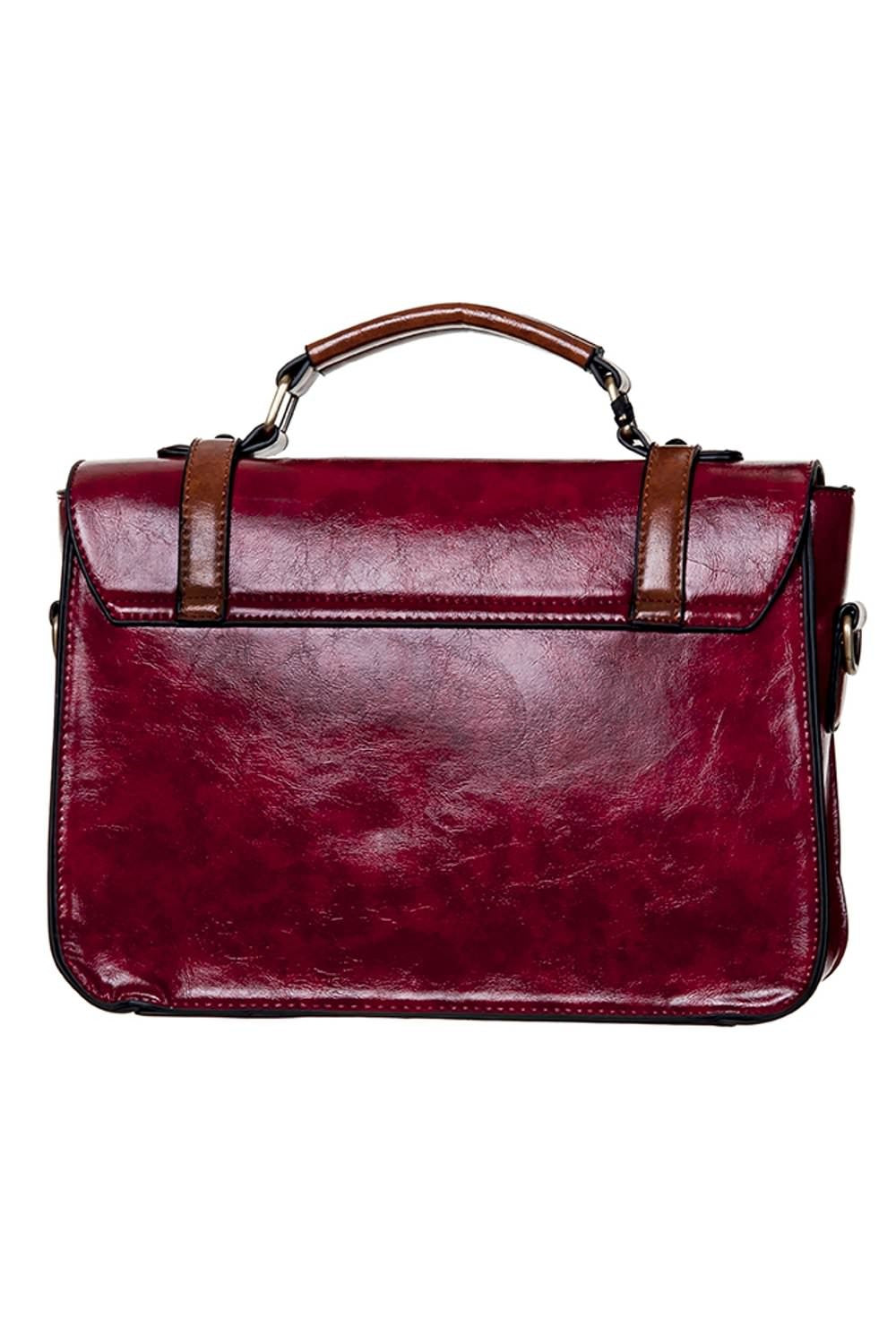 Buckle with Bow Retro Handtasche rot