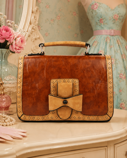 Scandal Retro Handtasche camel