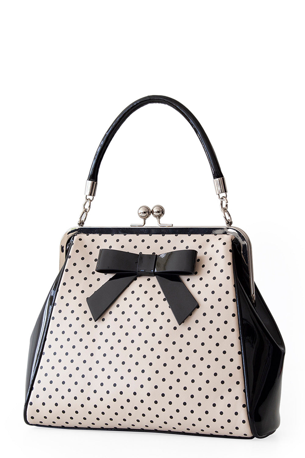 Polka Star Handtasche blush-schwarz