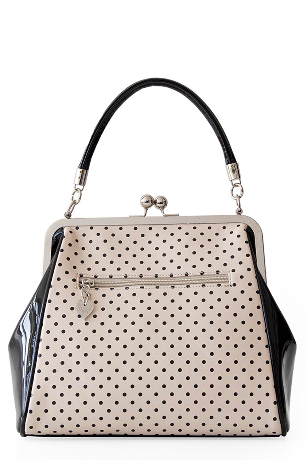 Polka Star Handtasche blush-schwarz