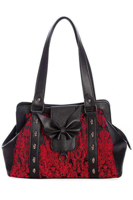 Maplesage Handtasche rot-schwarz