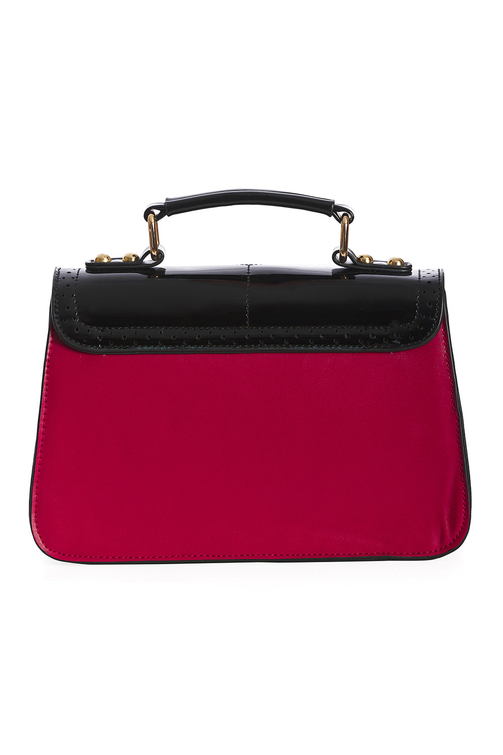 Scalloped Handtasche rot