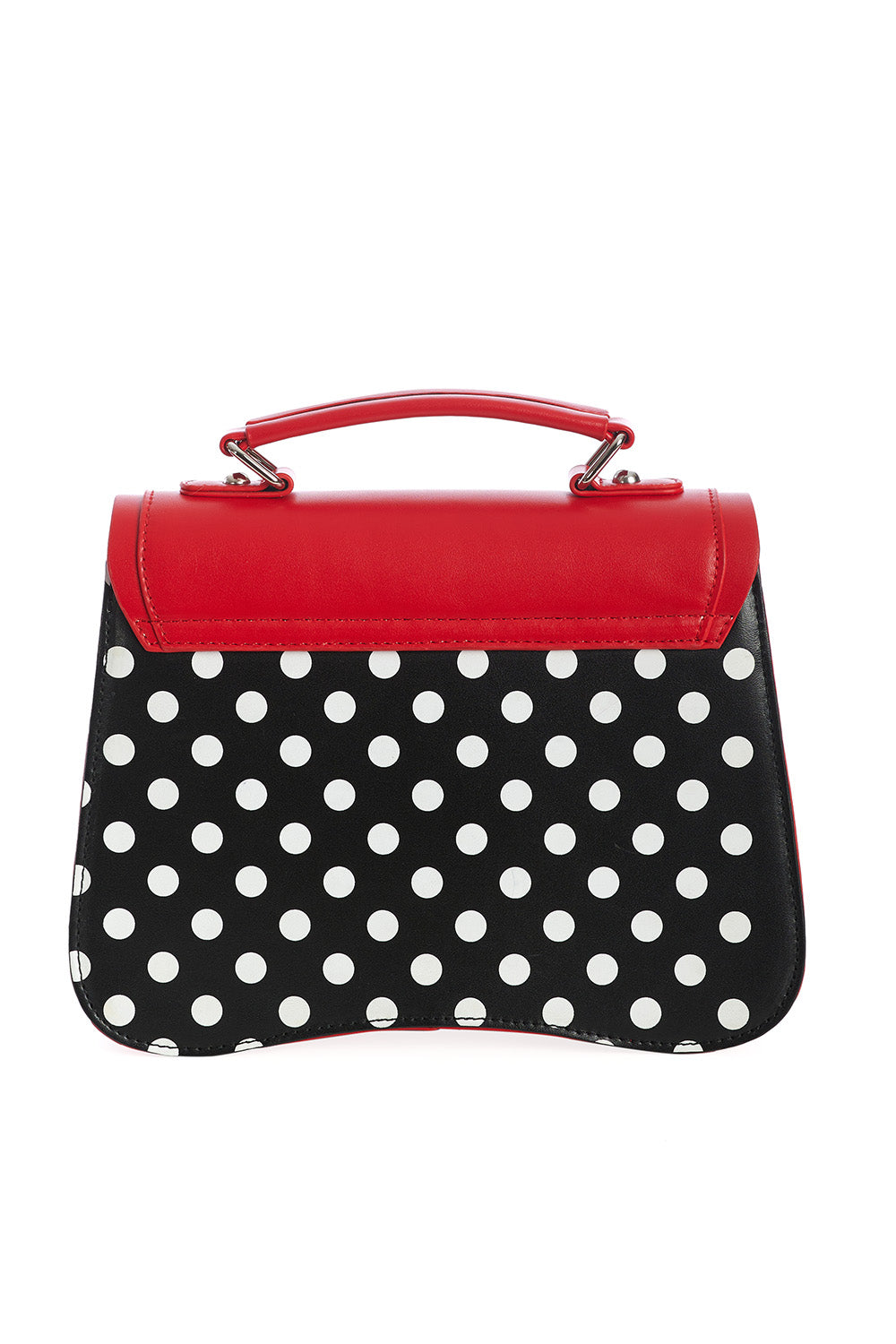 Noelle Polka Handtasche schwarz-rot