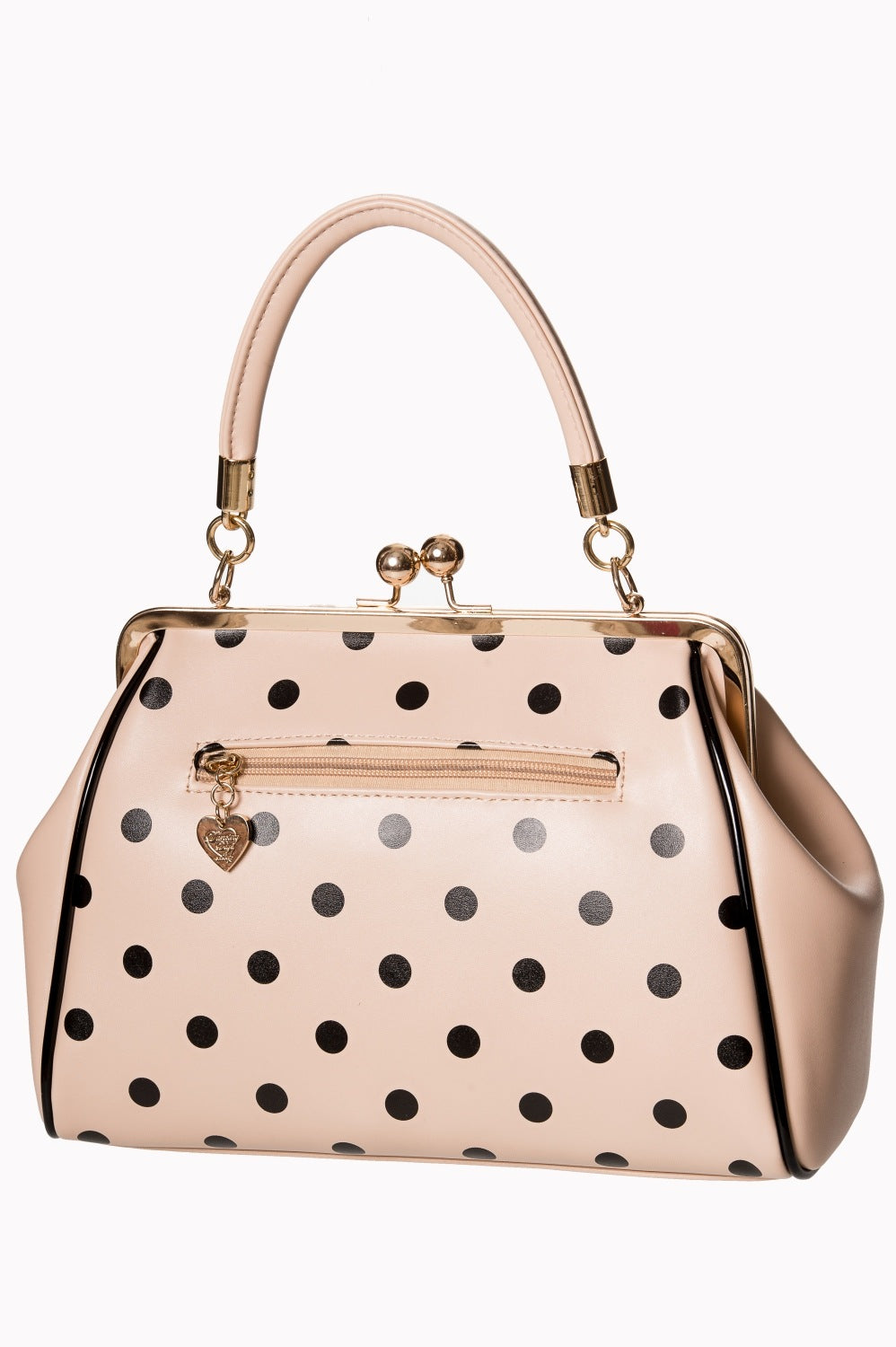 Crazy Little Things Polka Dot Handtasche nude-schwarz