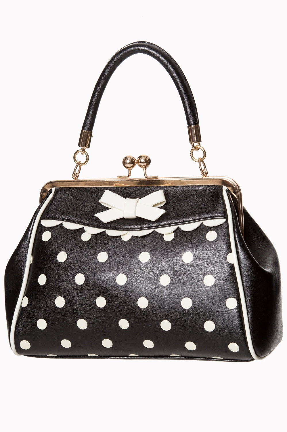 Crazy Little Things Polka Dot Handtasche schwarz-weiß