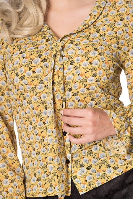 Ruffle My Feathers 70s Bluse