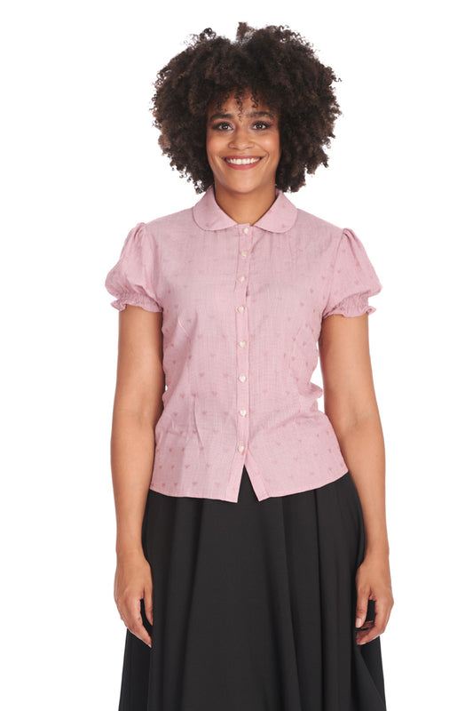 Heart on her Sleeves Bluse