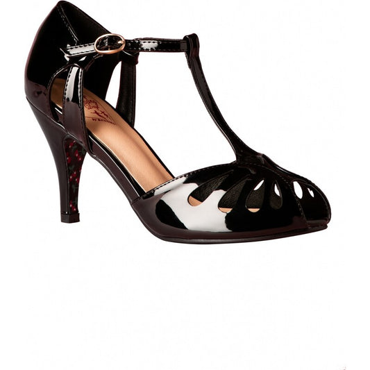 Secret Love Sandale in rot, schwarz und pink