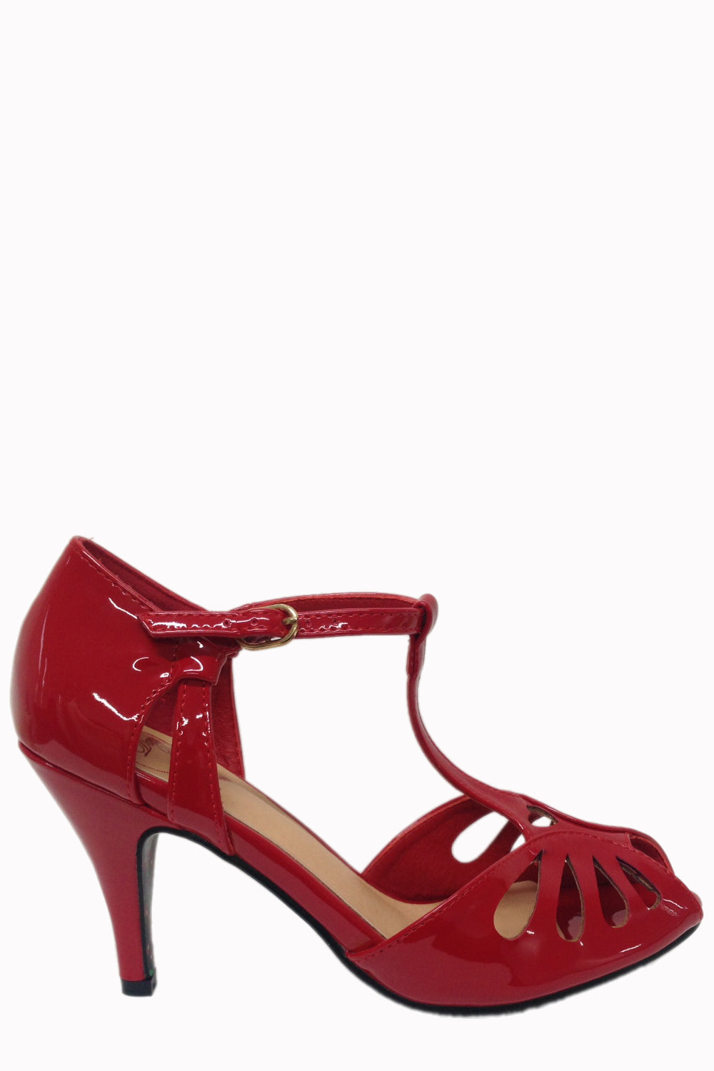 Secret Love Sandale in rot, schwarz und pink