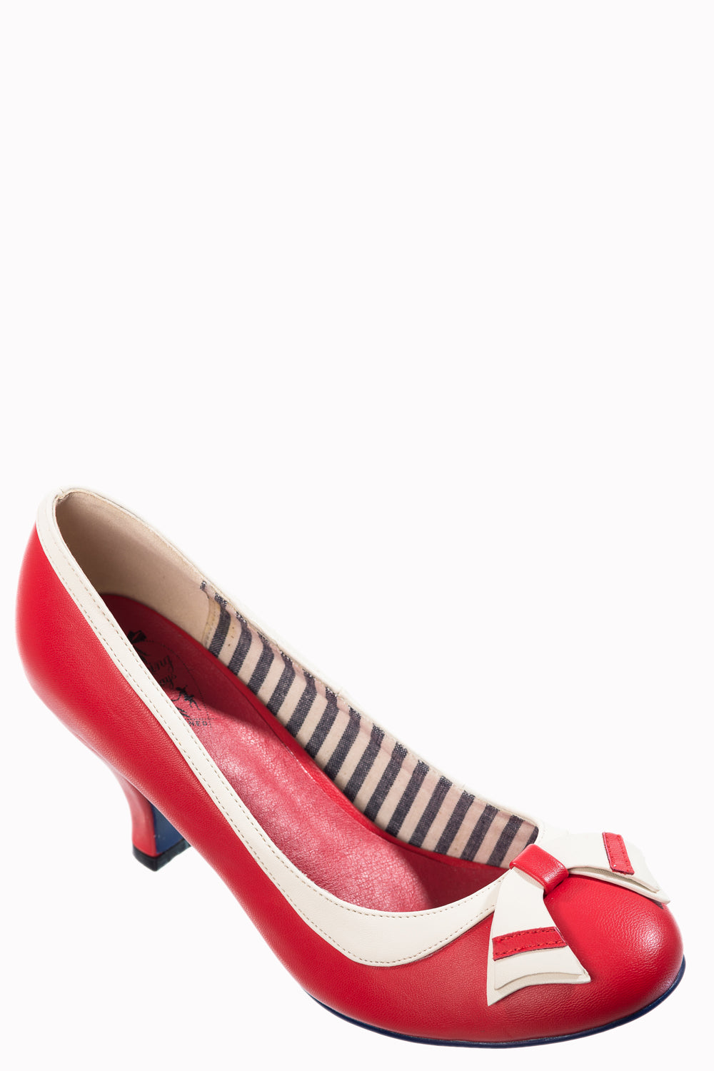 Sparkle Falls Pumps in navy, weiß und rot