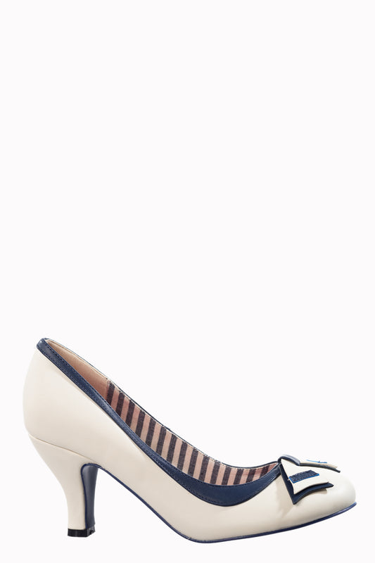 Sparkle Falls Pumps in navy, weiß und rot