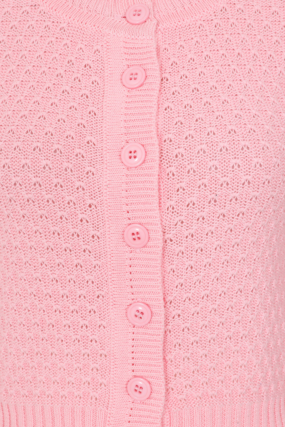 Pink Fara Cardigan - Retro-Style Strickjacke