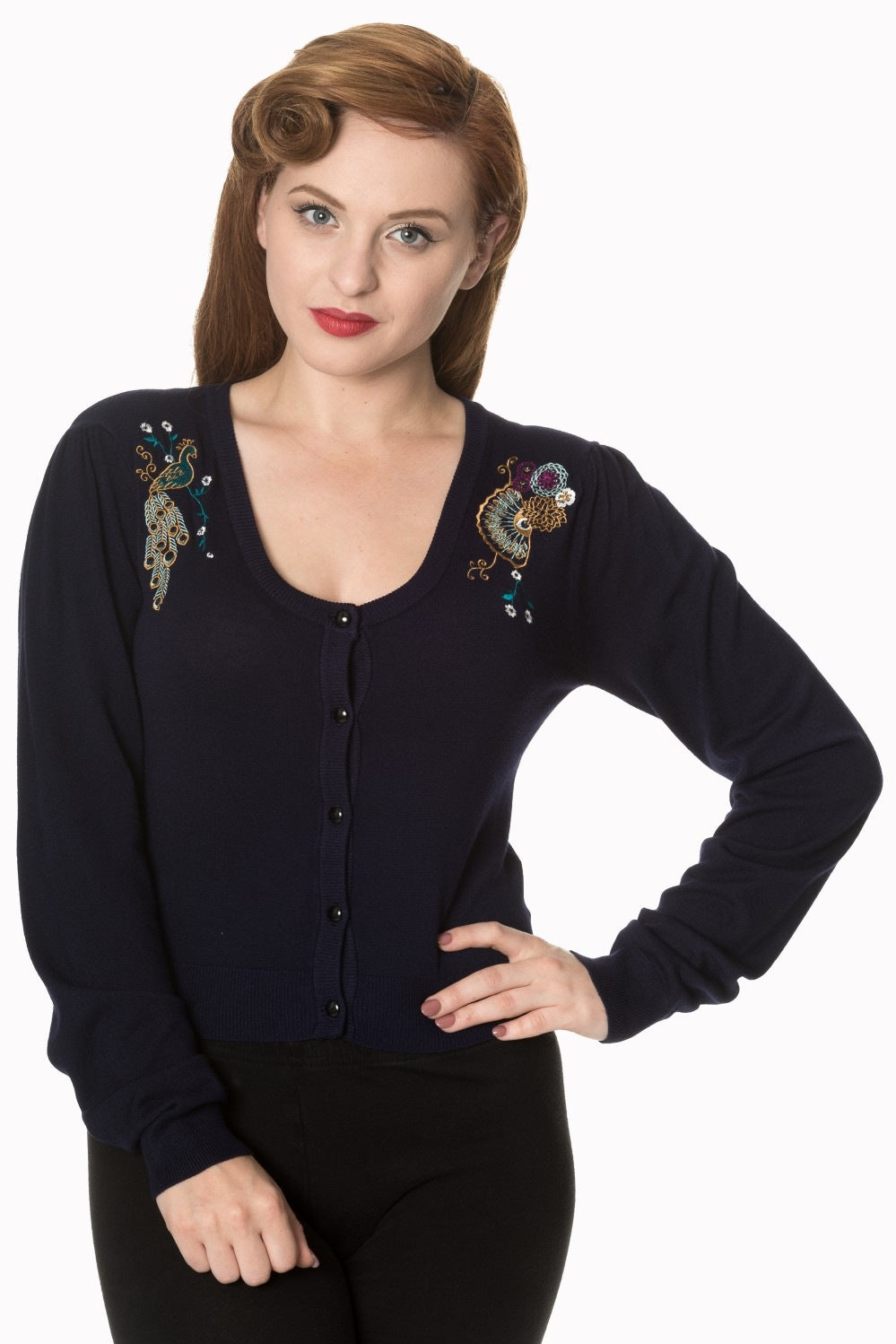 Proud Peacock Cardigan navy