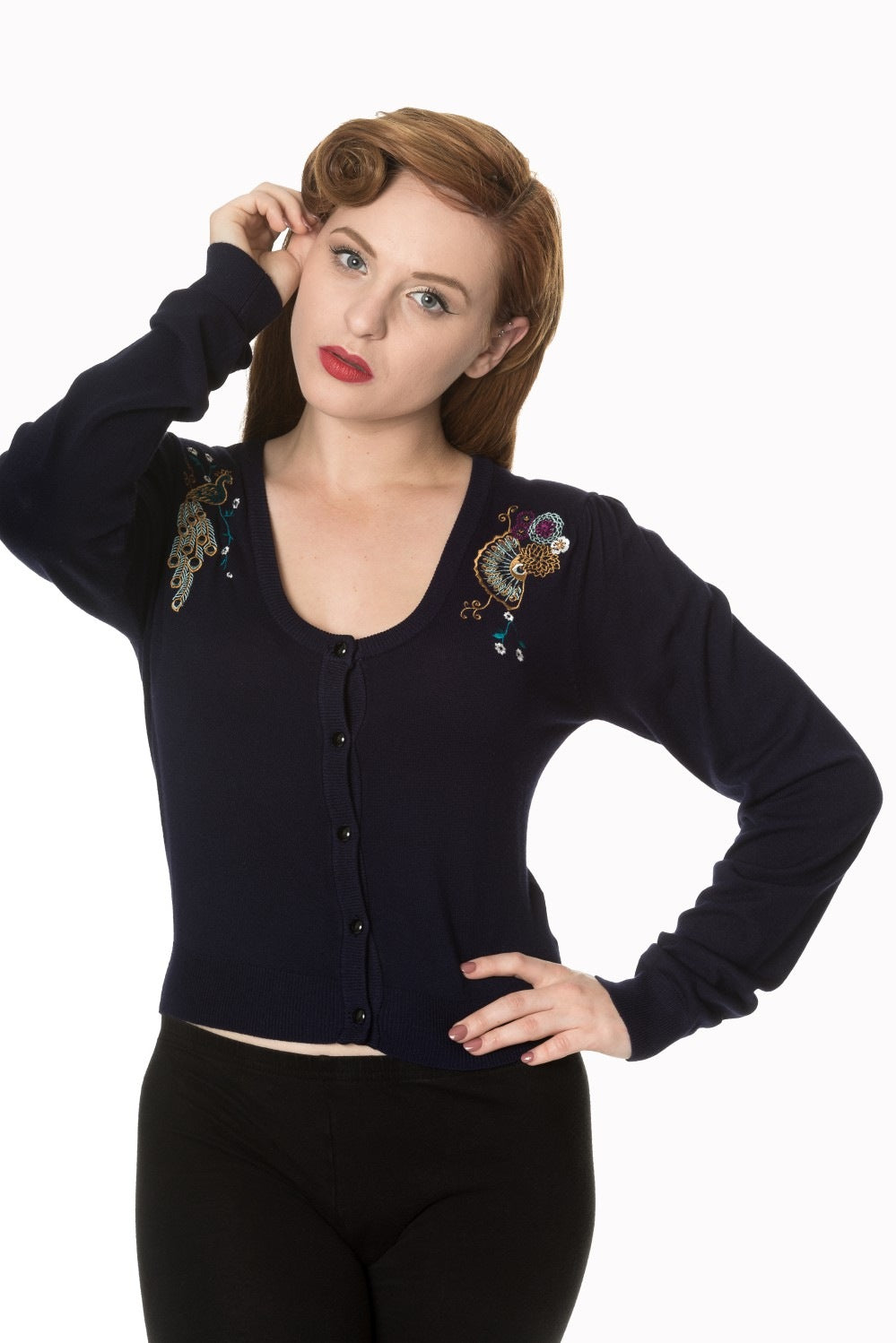 Proud Peacock Cardigan navy