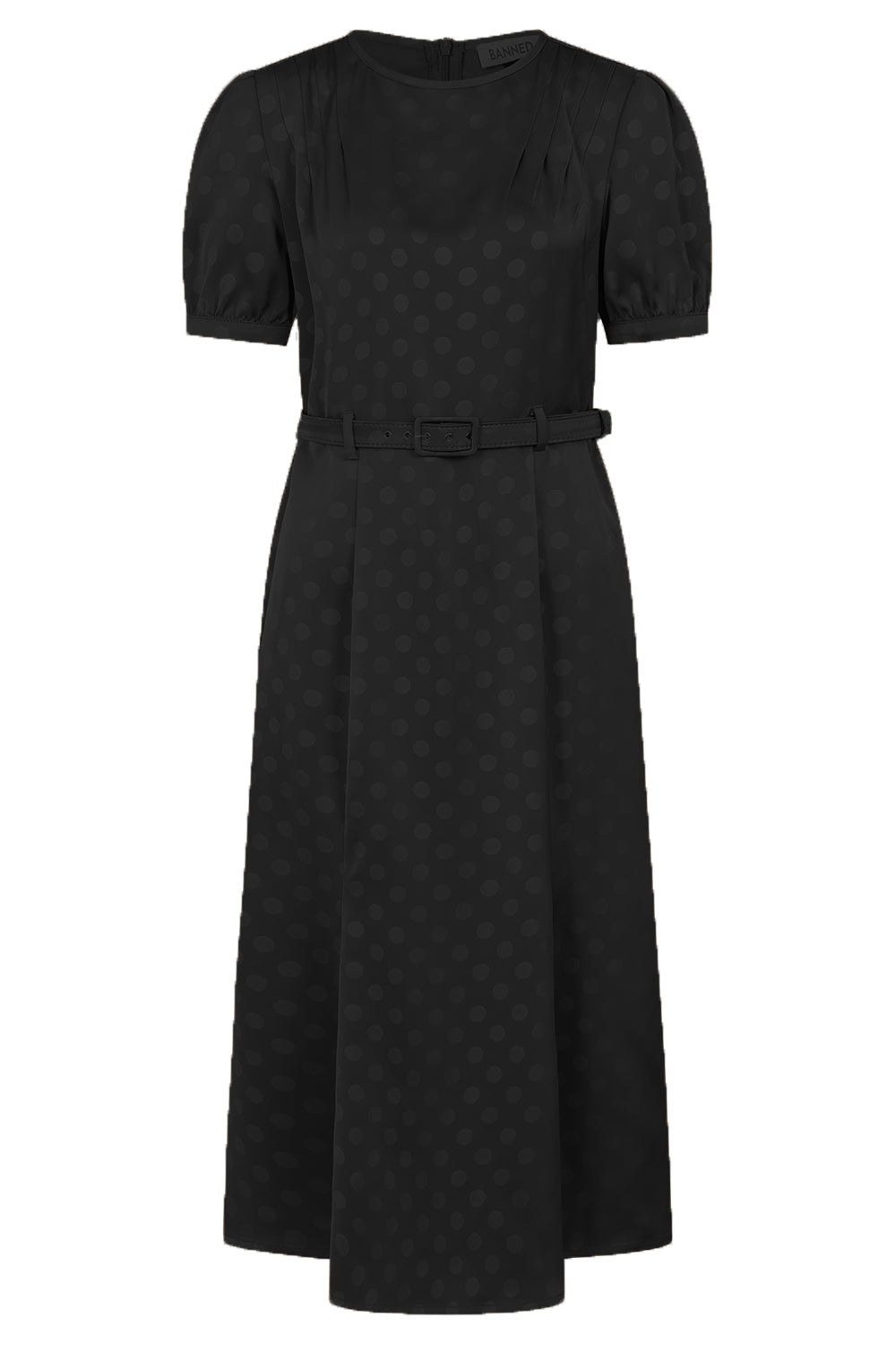 Black Iris 40s Dress - Polka Dot Kleid im 1940er Jahre Stil