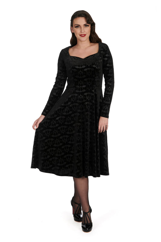 Velvet Bat Samt-Kleid
