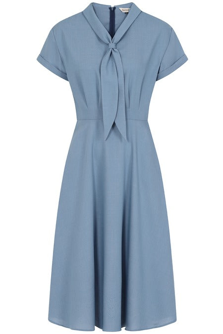 Shirley Sail Dress - 40er Jahre Kleid in blau