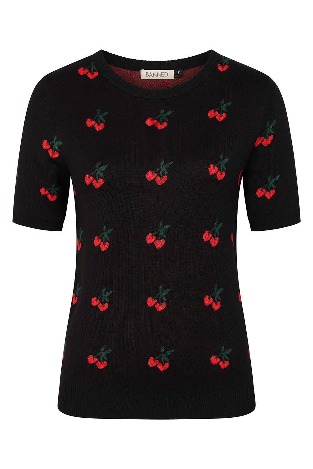 Sonia Cherry Jumper - Rockabilly Kirschen Pulli