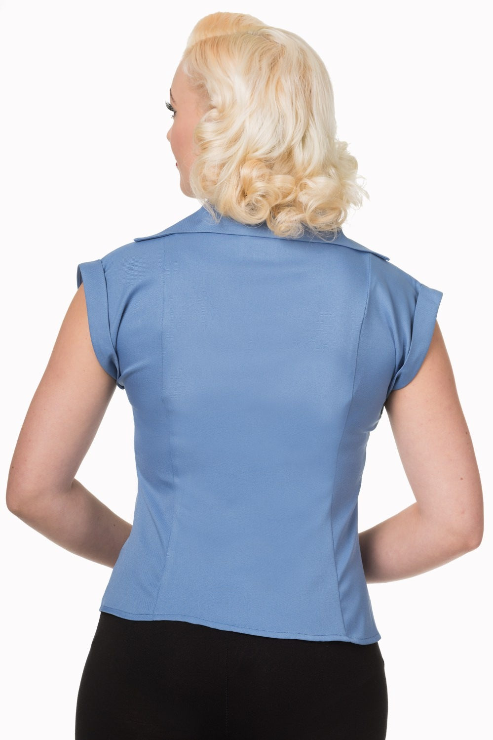 Vintage Dream Bluse misty blue