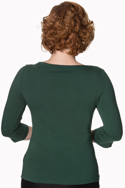 Modern Love Top forest green