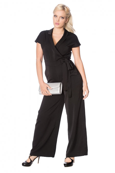 Black occasion jumpsuit on sale