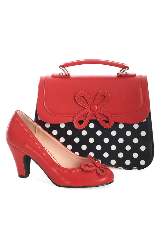 Noelle 50s Bow Pumps rot