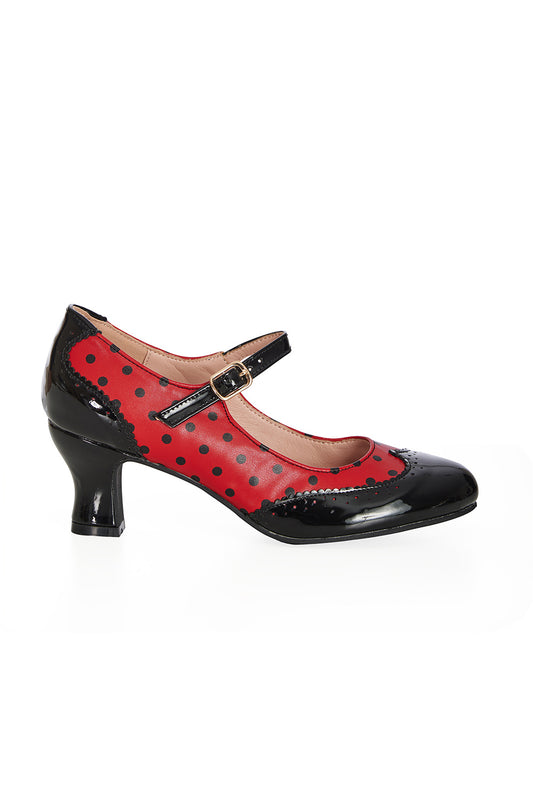 Steppin´Style Mary Janes rot-schwarz