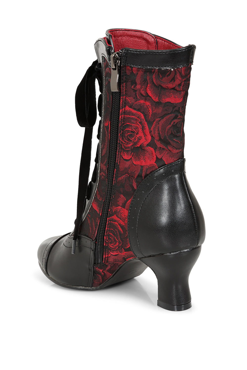 Crimson Thorn Rose Bootie - Stiefeletten mit Rosen