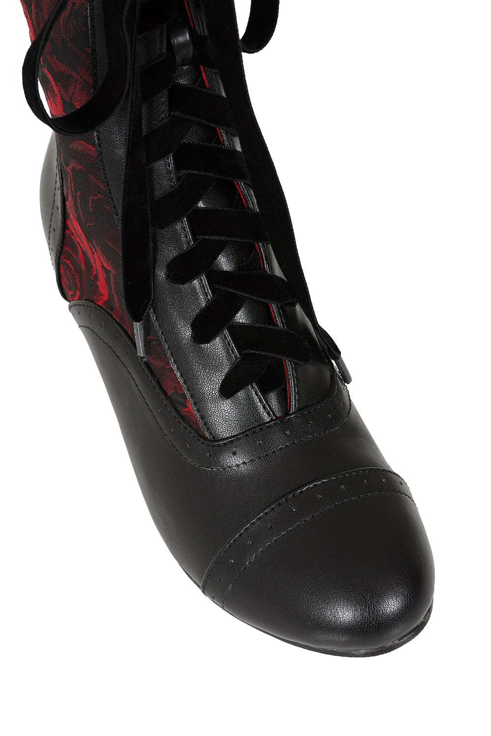 Crimson Thorn Rose Bootie - Stiefeletten mit Rosen