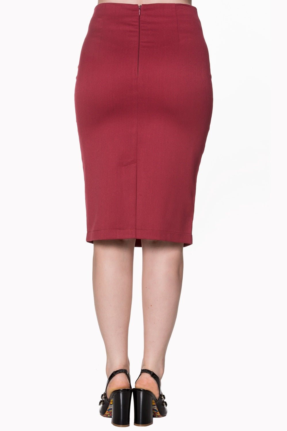 Paula Pencil Skirt burgundy