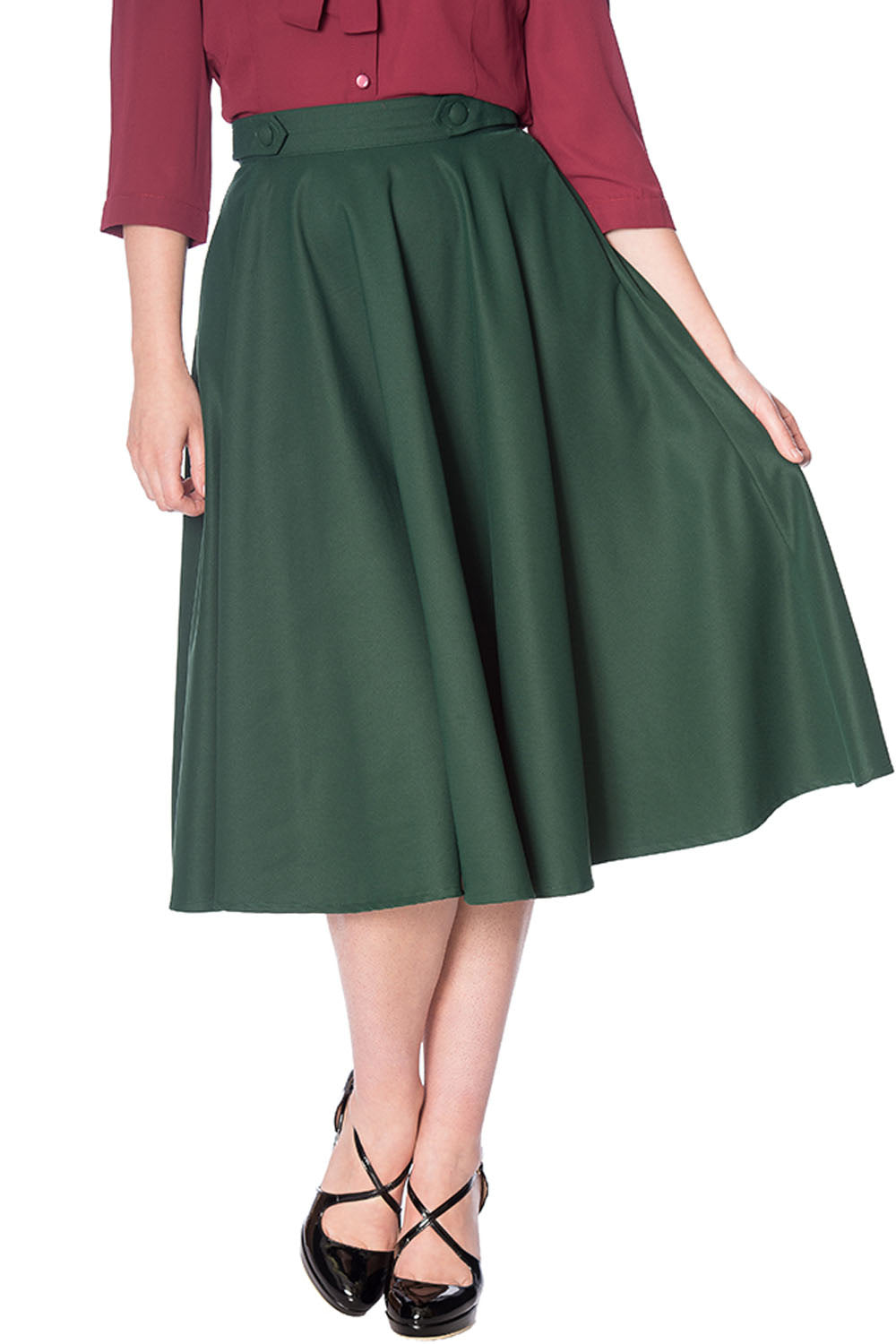 Di Di Vintage Rock in forest green