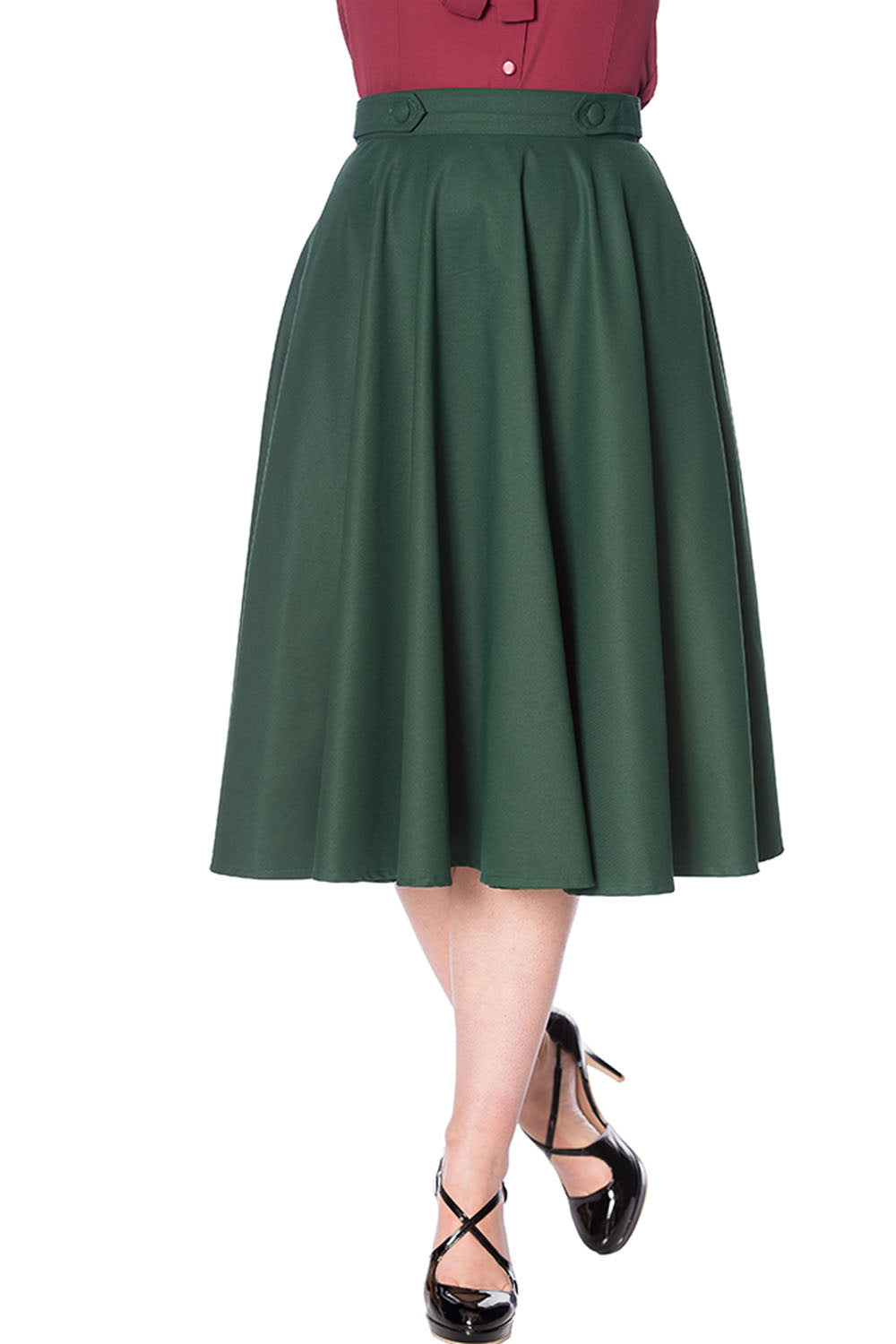 Di Di Vintage Rock in forest green