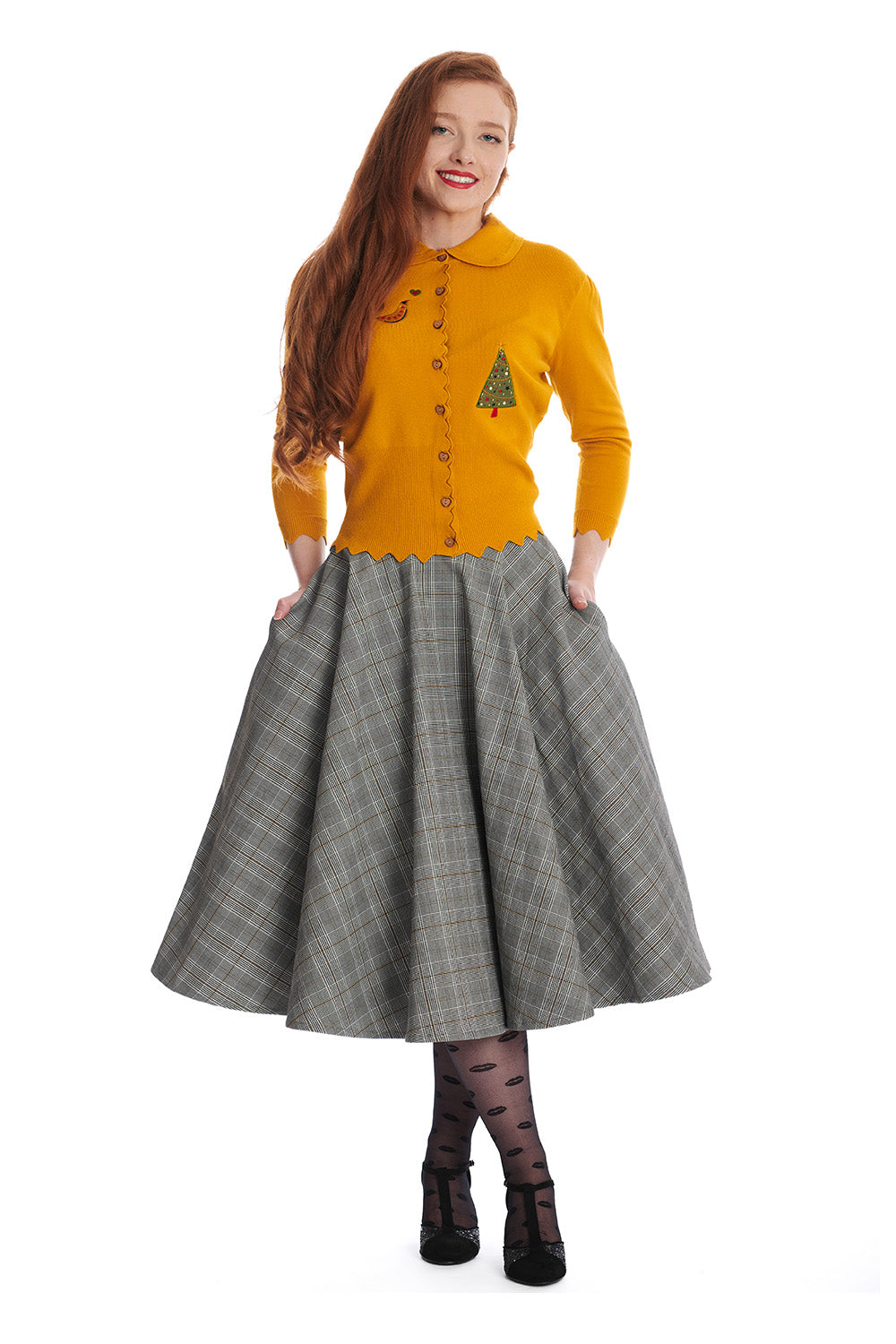 Back to Business Rock Tartan grau