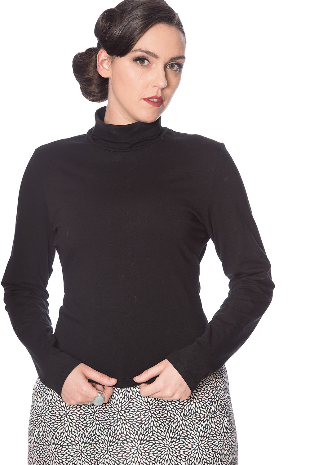 Jersey Turtle Neck Jumper