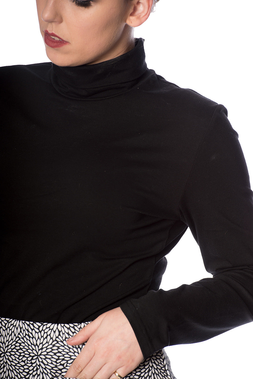 Jersey Turtle Neck Jumper