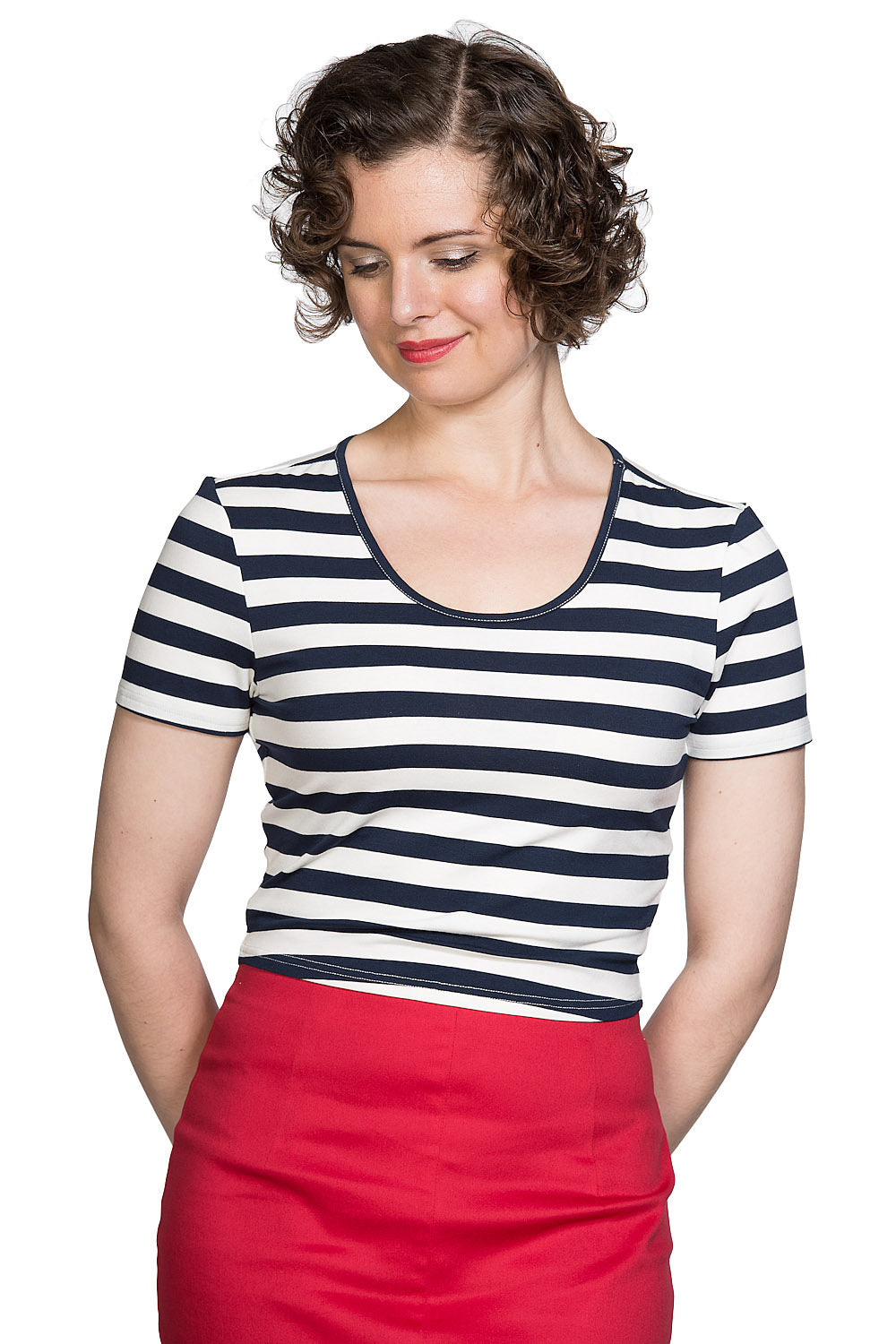 Land Ahoi Shirt navy-weiß