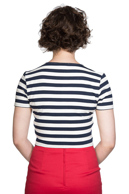 Land Ahoi Shirt navy-weiß