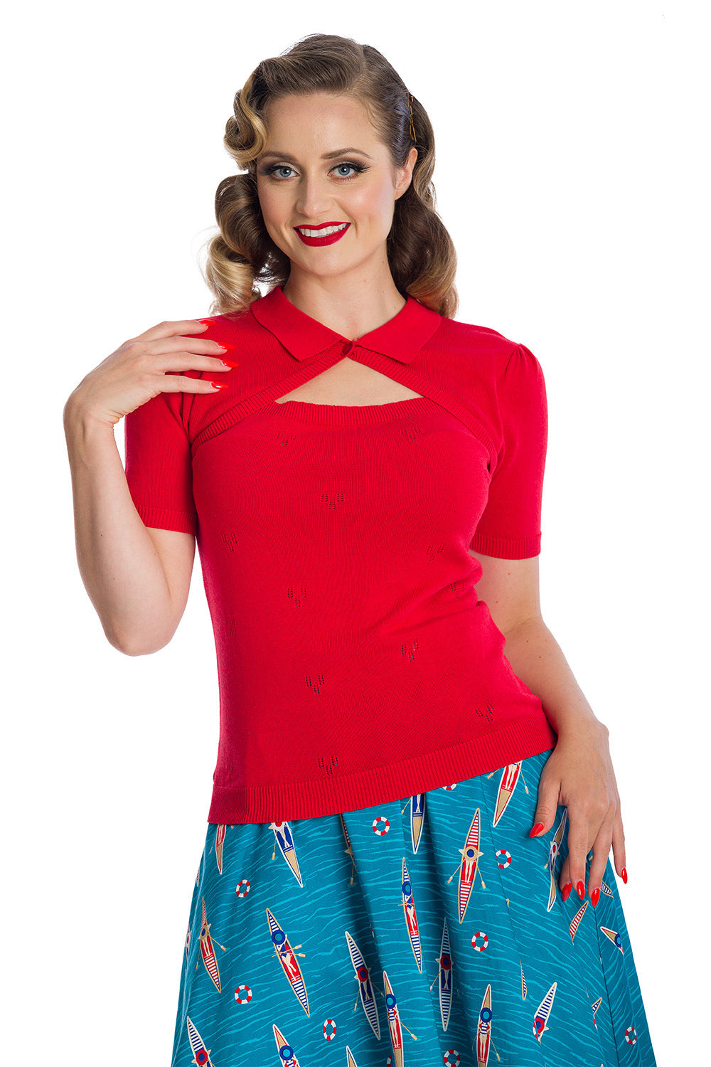 Beth Vintage Stricktop rot