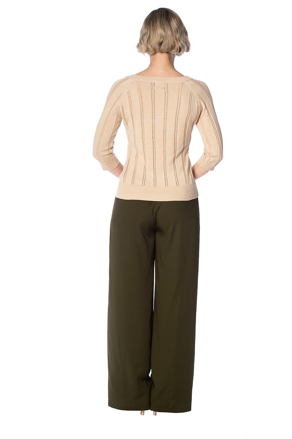 Belle Bow Jumper beige