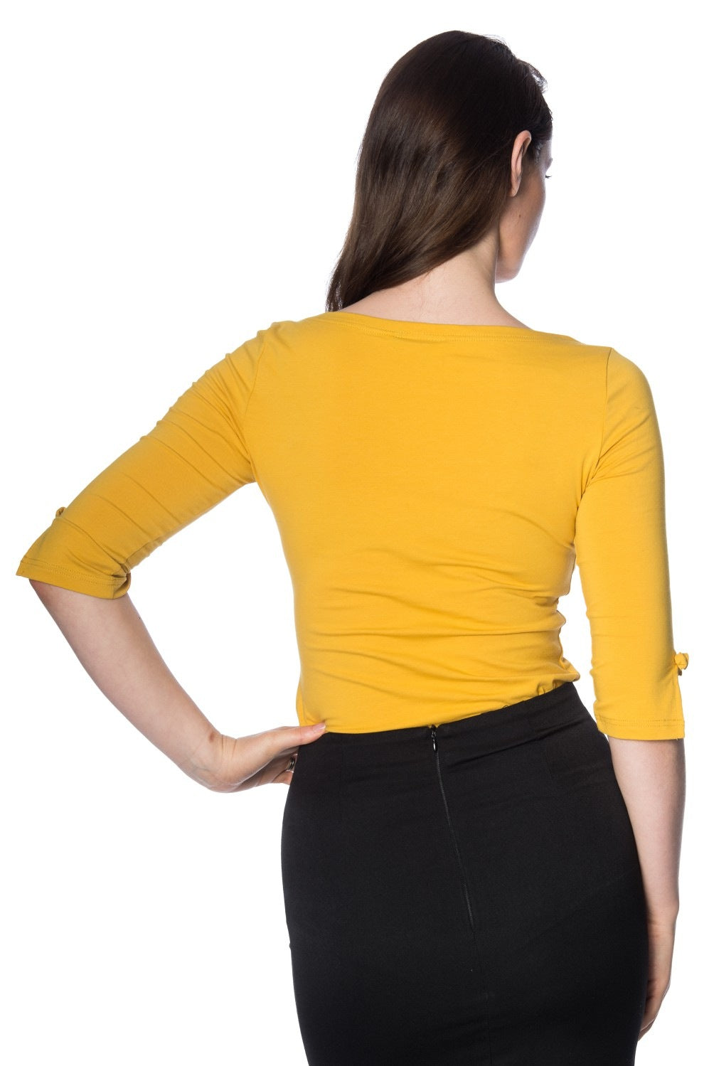 Oonagh Basic Top mustard