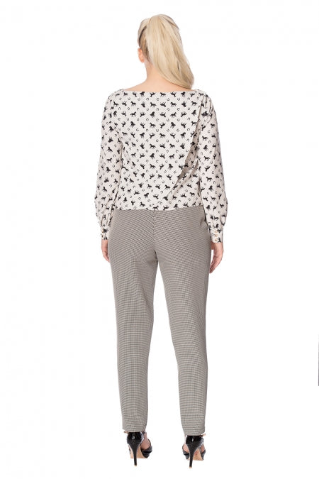 Betty Houndstooth 40s Trousers