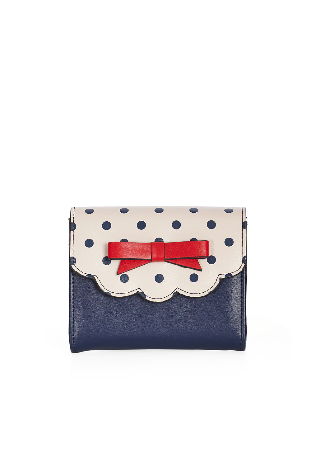 Poppy Polka Geldbeutel navy-creme