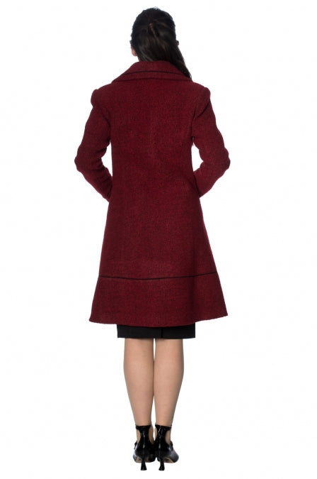 Lovely Laura Mantel burgundy