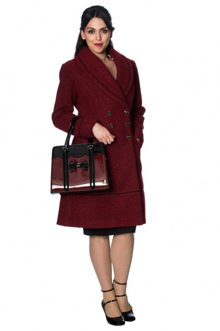 Lovely Laura Mantel burgundy
