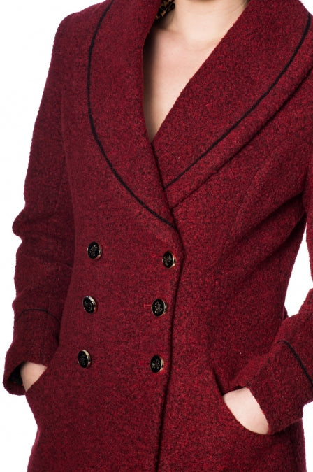 Lovely Laura Mantel burgundy