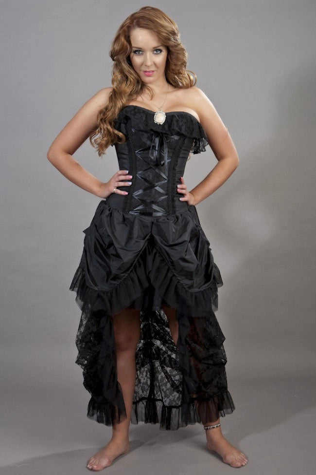 Elizabeth Korsett-Kleid Taft